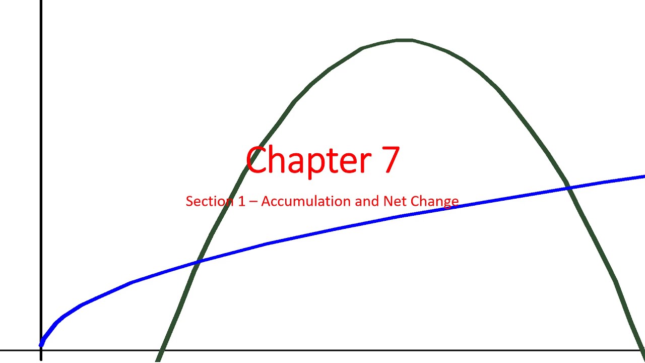 Calculus 7.1 - Accumulation and Net Change