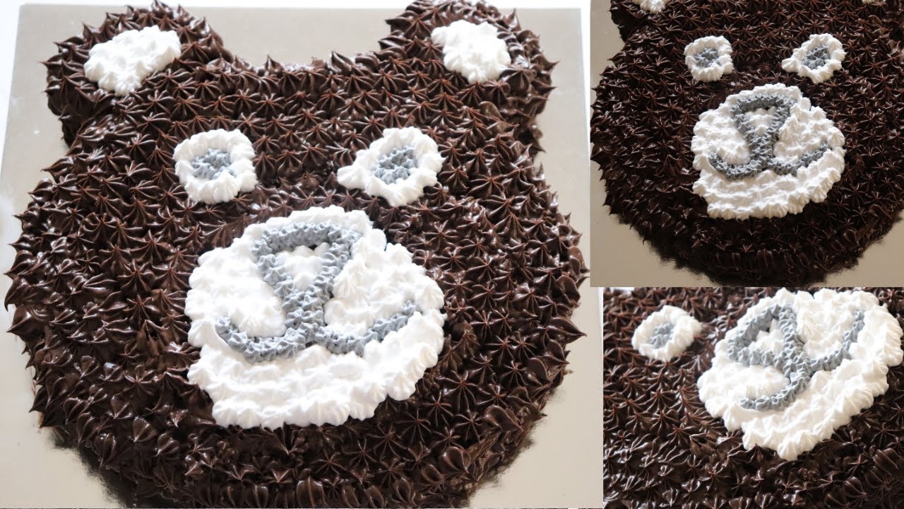 Teddy Bear Birthday Cake/Chocolate Birthday Cake/Teddy cake/Soft&Easy Birthday Chocolate Cake-EP 117