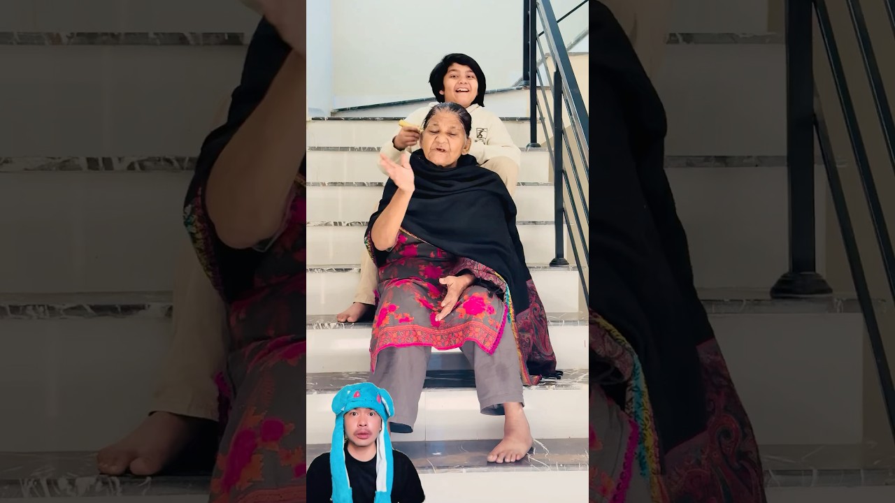 RAMBUT NENEK DI POTONG SAMPAI BOTAK 😂 @anasalivlogsss 