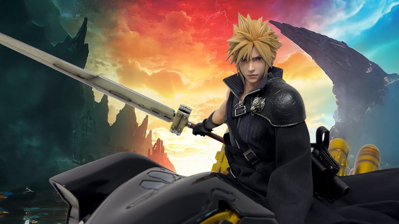 Game Toys Final Fantasy VII Advent Children 1/6 Cloud Strife & Fenrir Unboxing