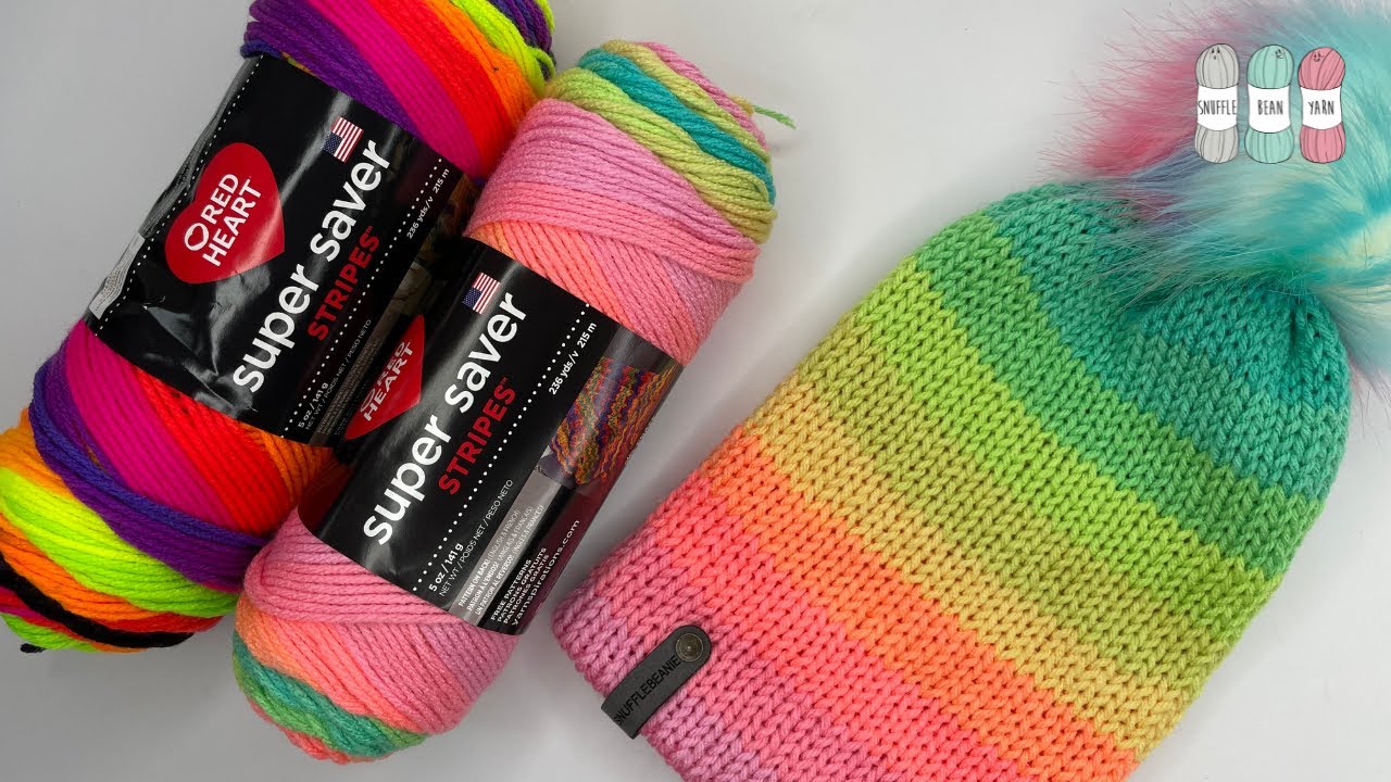 YARN REVIEW: Red Heart Super Saver Stripes | 
