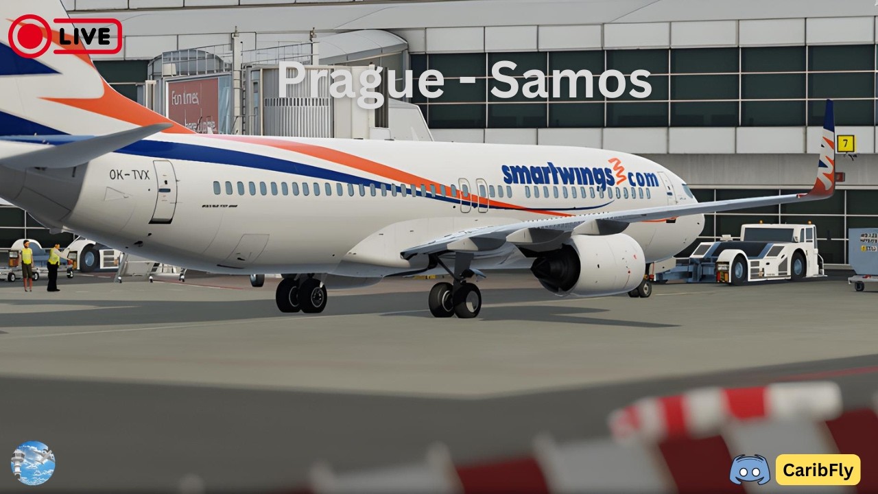 ✈️ LIVE | Im back from Holidays- Real World OPS | Prague to Samos | PMDG 737NGXu | Smartwings