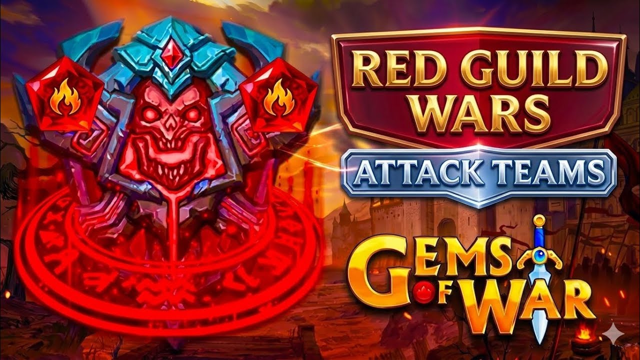 Gems of Wars 10 AMAZING RED GUILD WARS ATTACK TEAMS