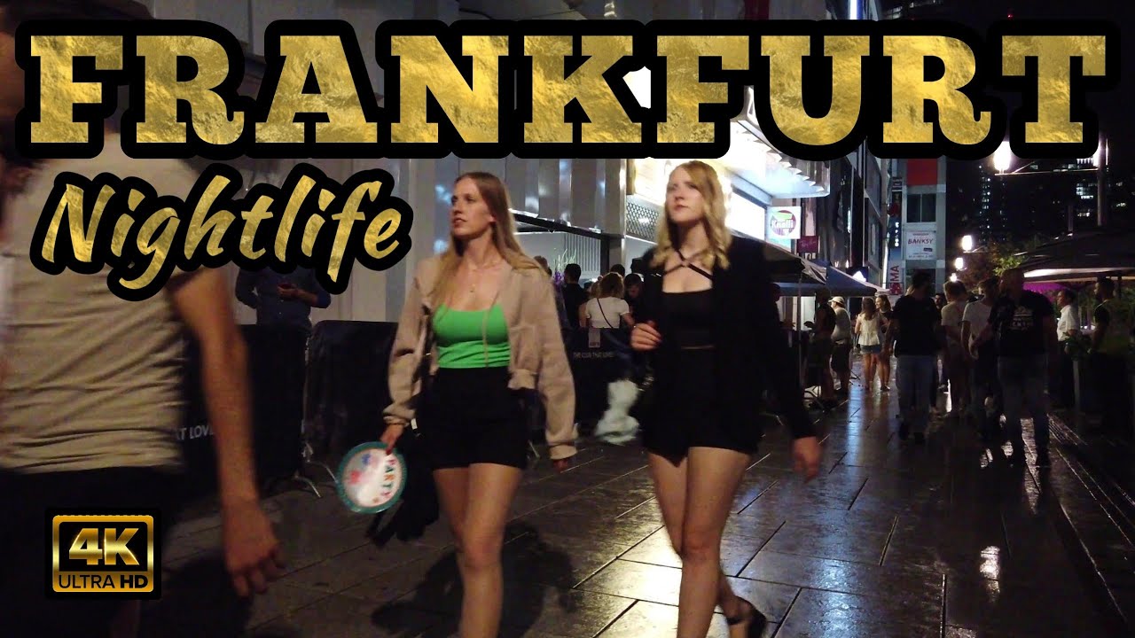 Frankfurt, Germany |🇩🇪| Frankfurt nightlife 4K - July 2023