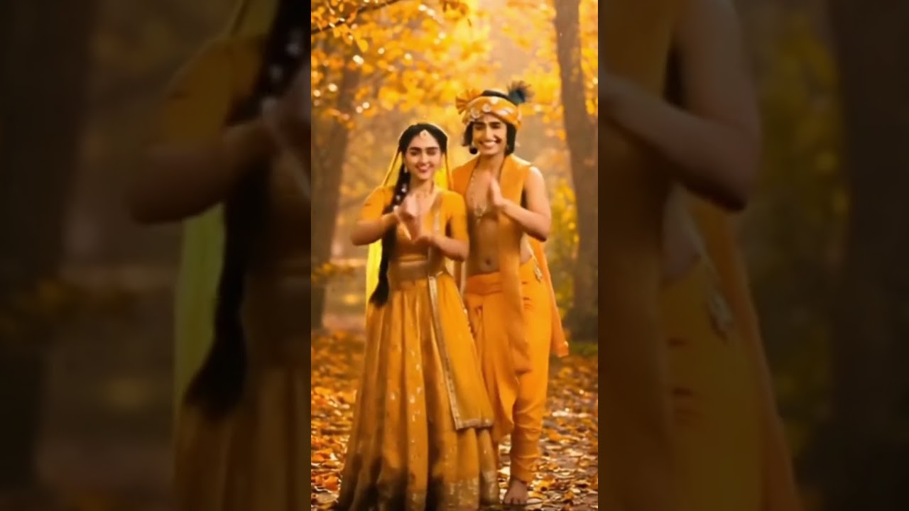 🌸💛 Radha Krishna Prem Ras 💛🌸 #RadhaKrishna #Bhakti #Love #HimanshuAILab