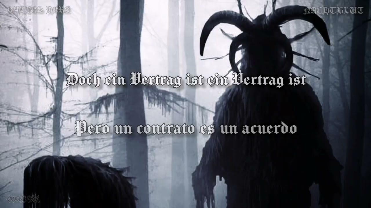 NACHTBLUT - Kaltes Herz (Lyrics /Sub. español)