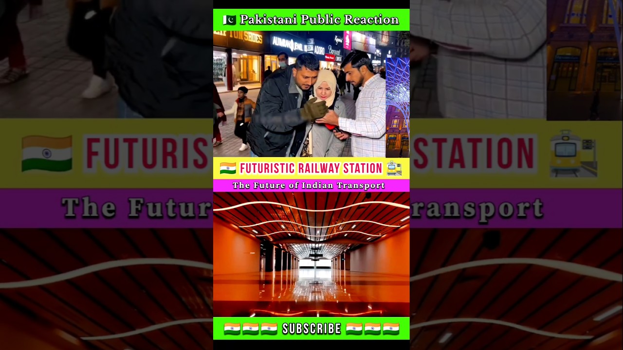 INDIA'S MOST ADVANCED Railway Station of 2024! #shorts #pakistanireaction