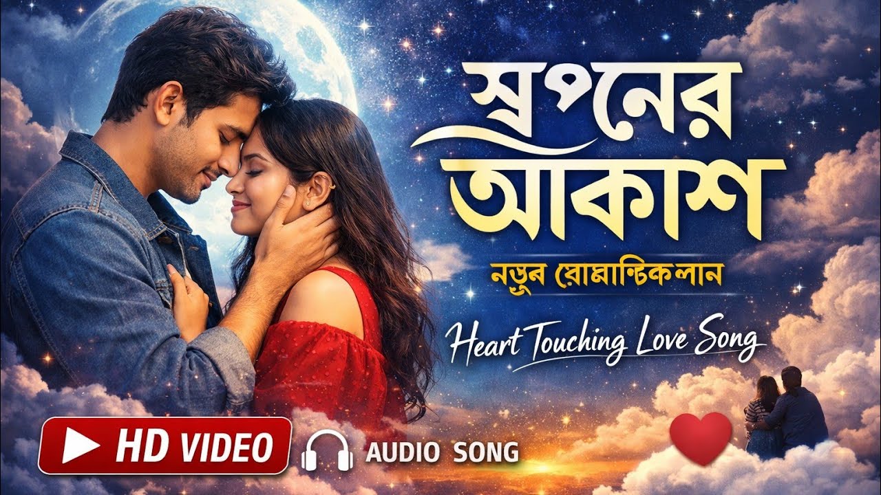 স্বপ্নের আকাশ ☁️ | New Bangla Romantic Song 2026 | Heart Touching Love Song