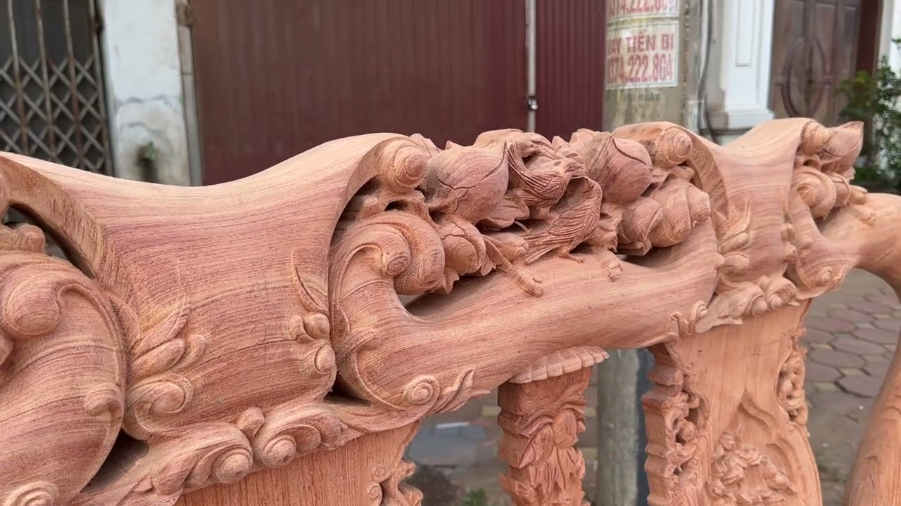 Minh đào tay 12 chân 12 gỗ hương đá 