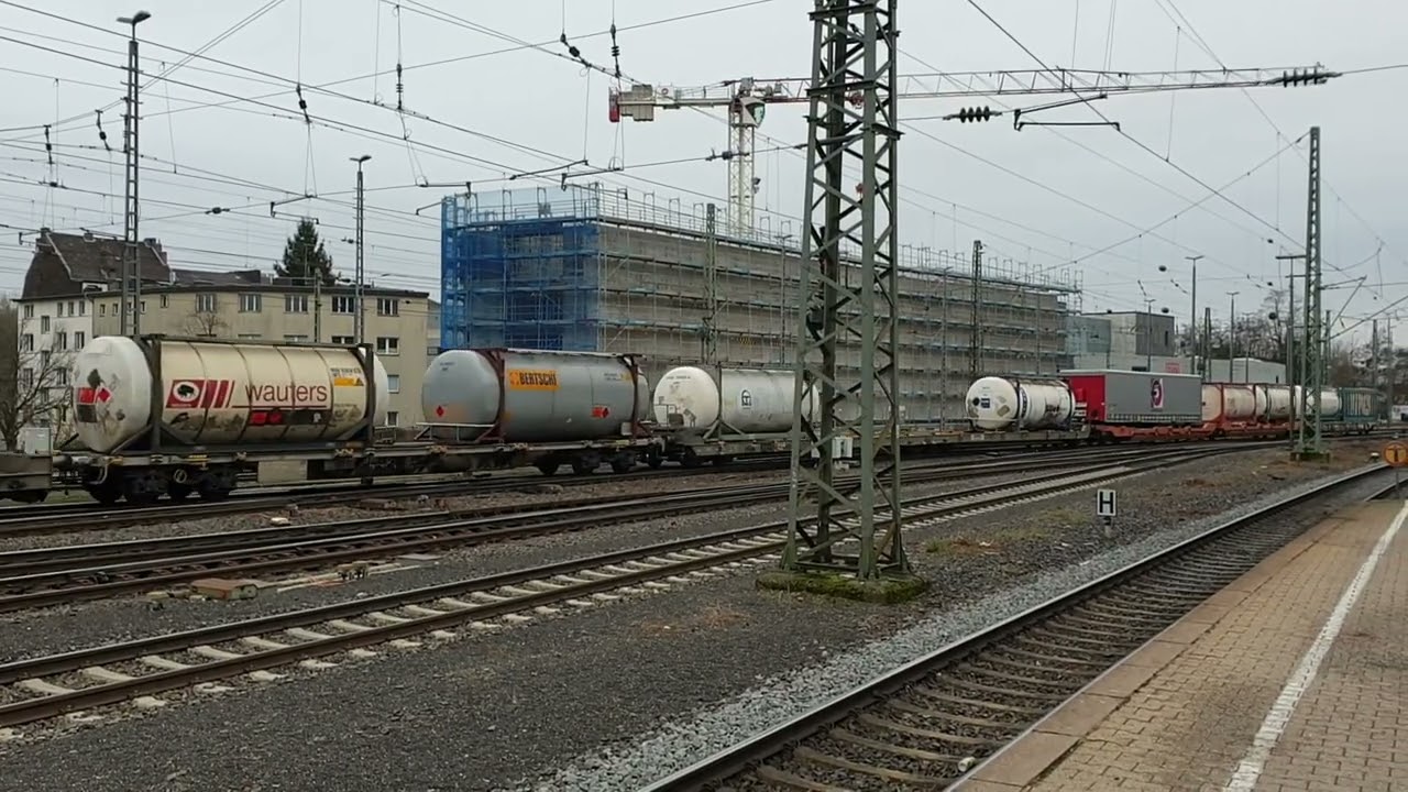 Güterzüge am Aachen West Bahnhof Teil 1 (12.01.2022) - Videos