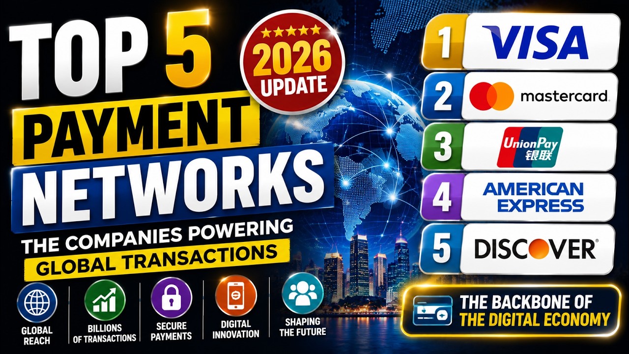 Top 5 Payment Networks 🌐 | The Companies Powering Global Transactions in 2026