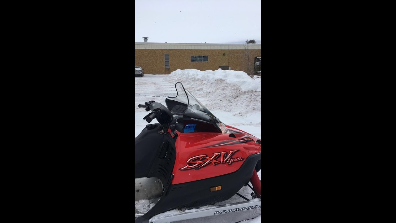 Snowmobiling to school!