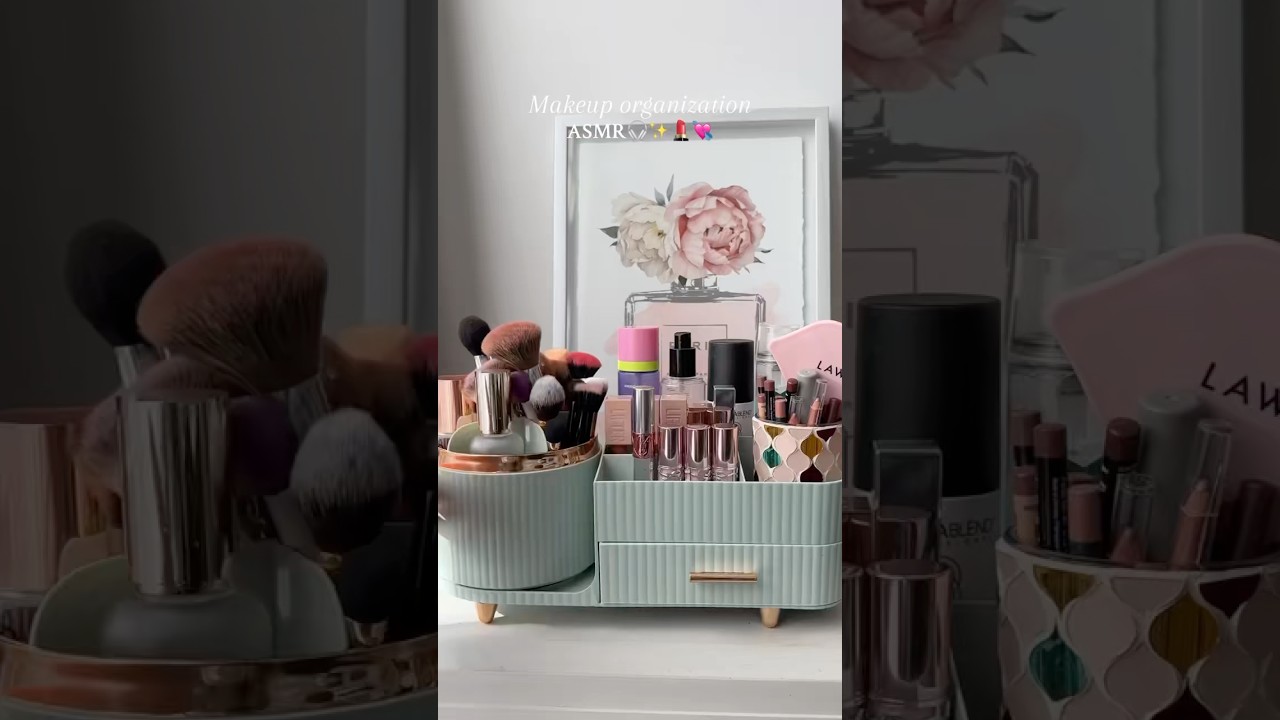 Makeup asmr 🎧✨ #shorts #makeupasmr #asmrsounds #asmrvideo #makeuporganiser #temu