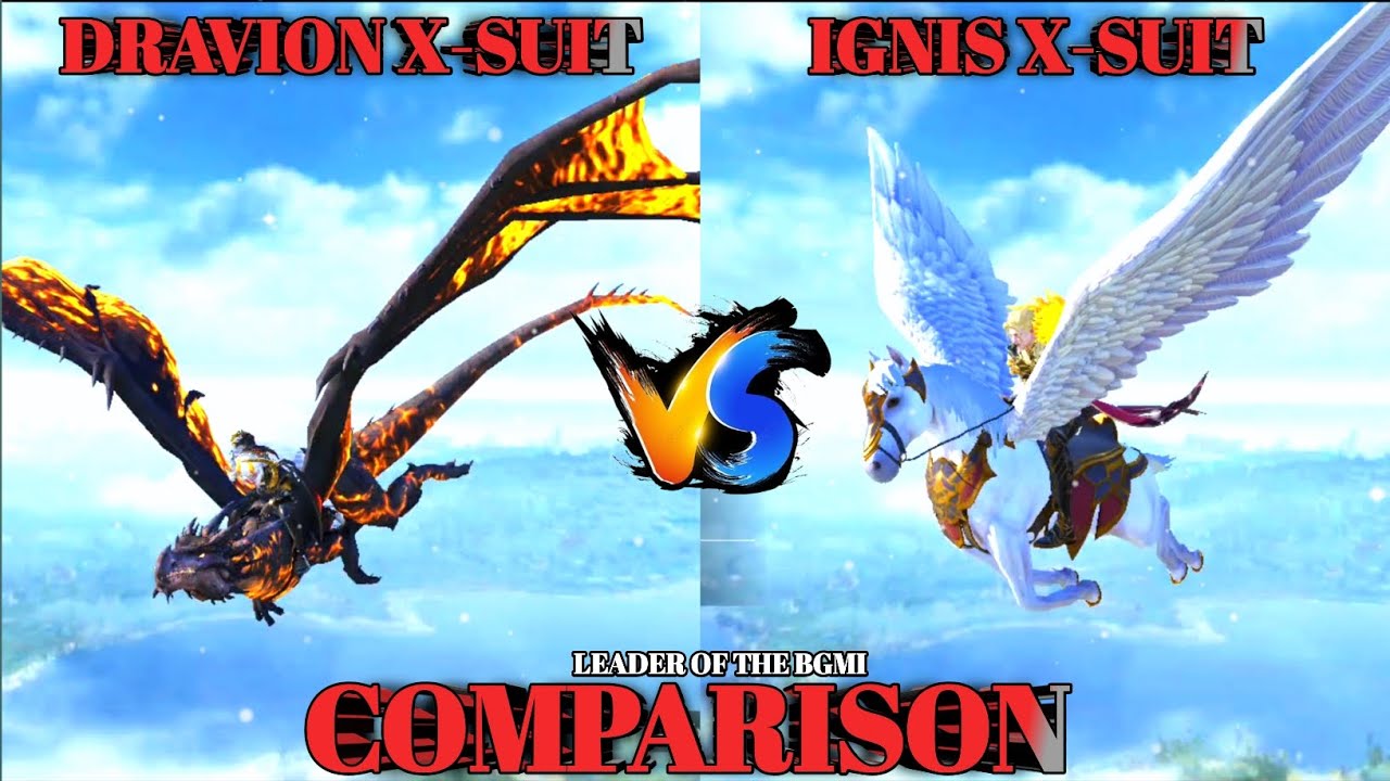 Dravion Vs lgnis x suit 😯 BGMI PUBG MOBILE Best x suit  Wait for end 