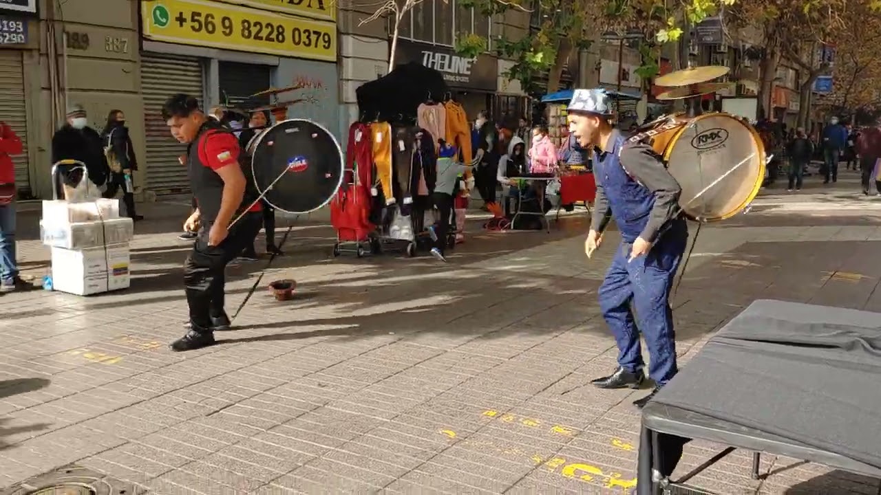 Chinchineros paseo ahumada chile