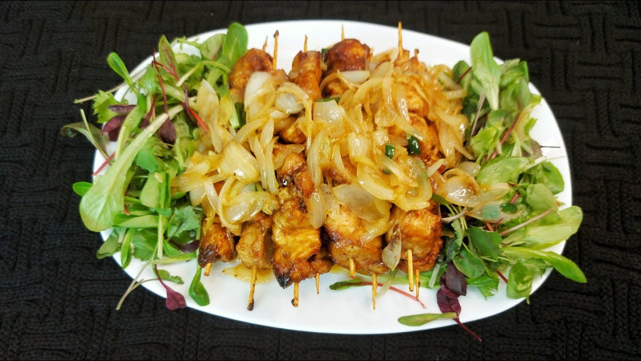 Казан - шашлык из куриного филе/ Куриное филе на шпажках