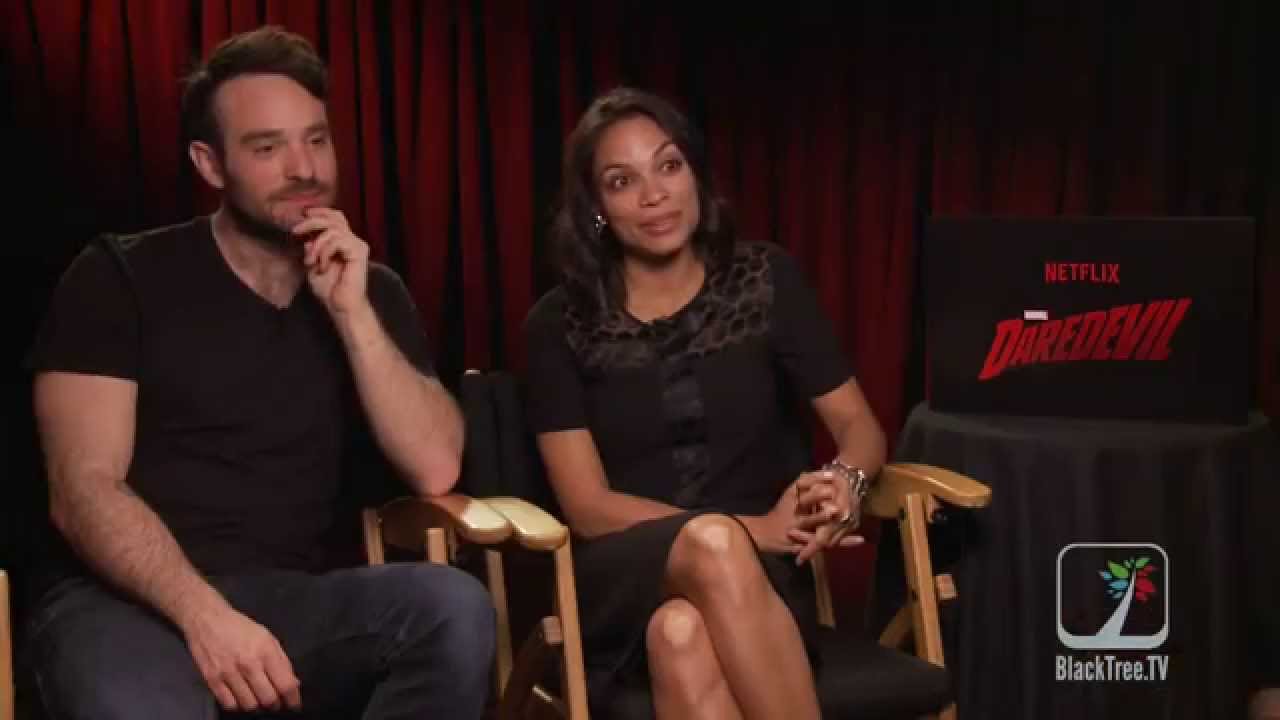 DAREDEVIL Interviews w/ Charlie Cox and Rosario Dawson