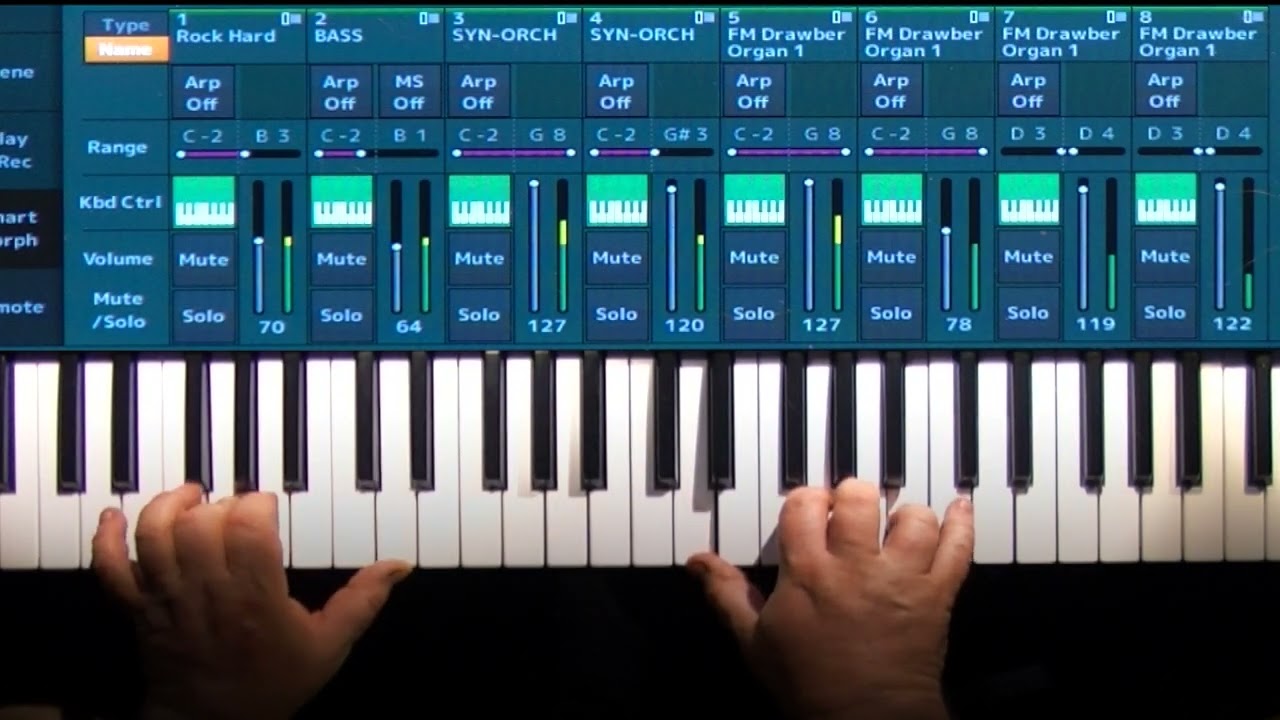 Where the Streets have no name U2  Intro  played on Yamaha MoDX.