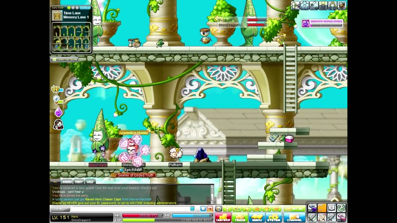 Maplestory Training Guide 140+ Temple Of Time