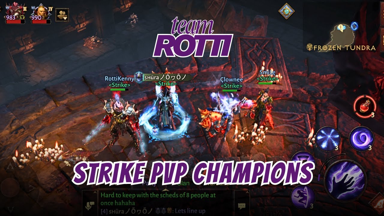 Strike Clan PVP Tournament | Champions: Team Rotti | Diablo Immortal