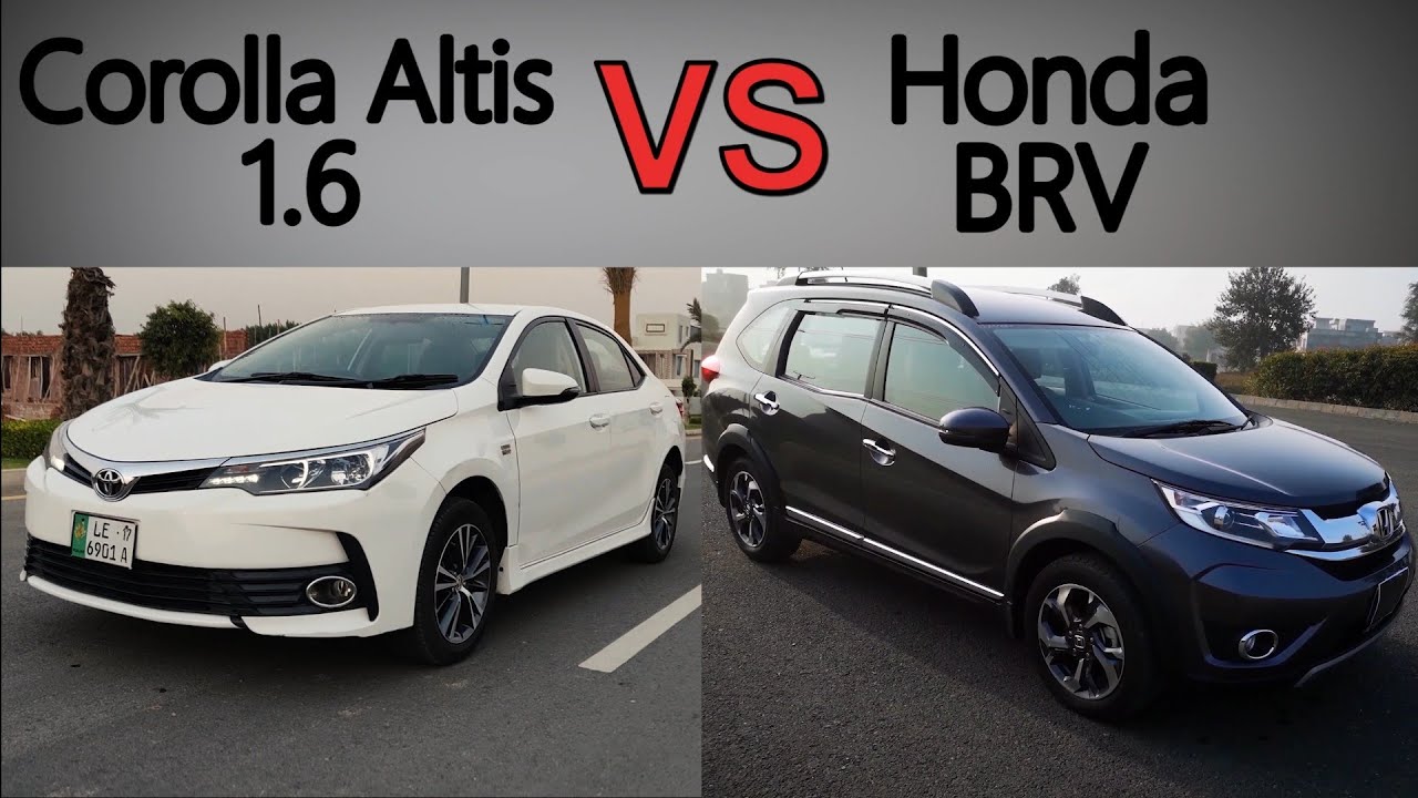 Honda BRV VS Toyota Corolla Altis 1.6 | Which car to buy in 3.5 Million?