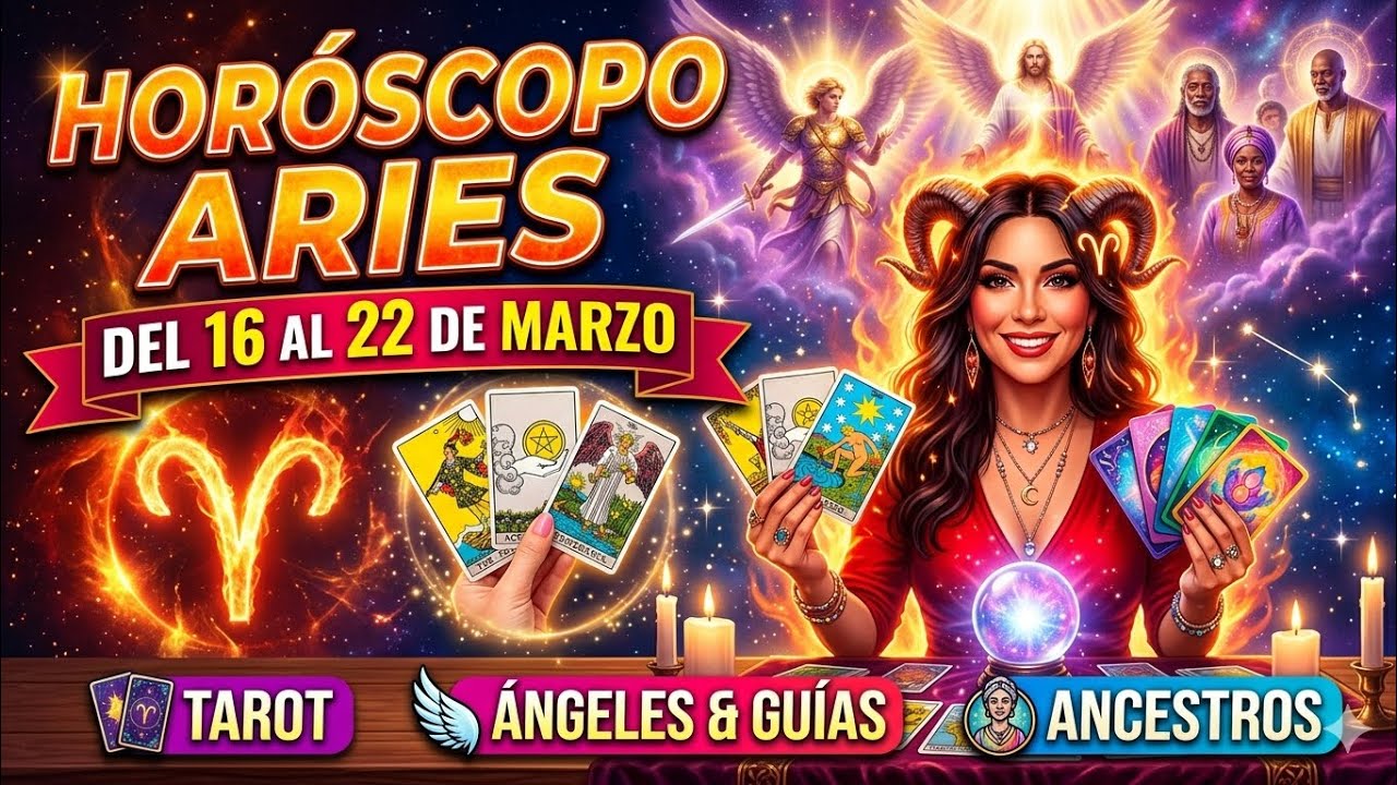 ARIES ♈️ (16-22 de Marzo) esto dice tu Arcángel, Y Tus Guias a través del Tarot