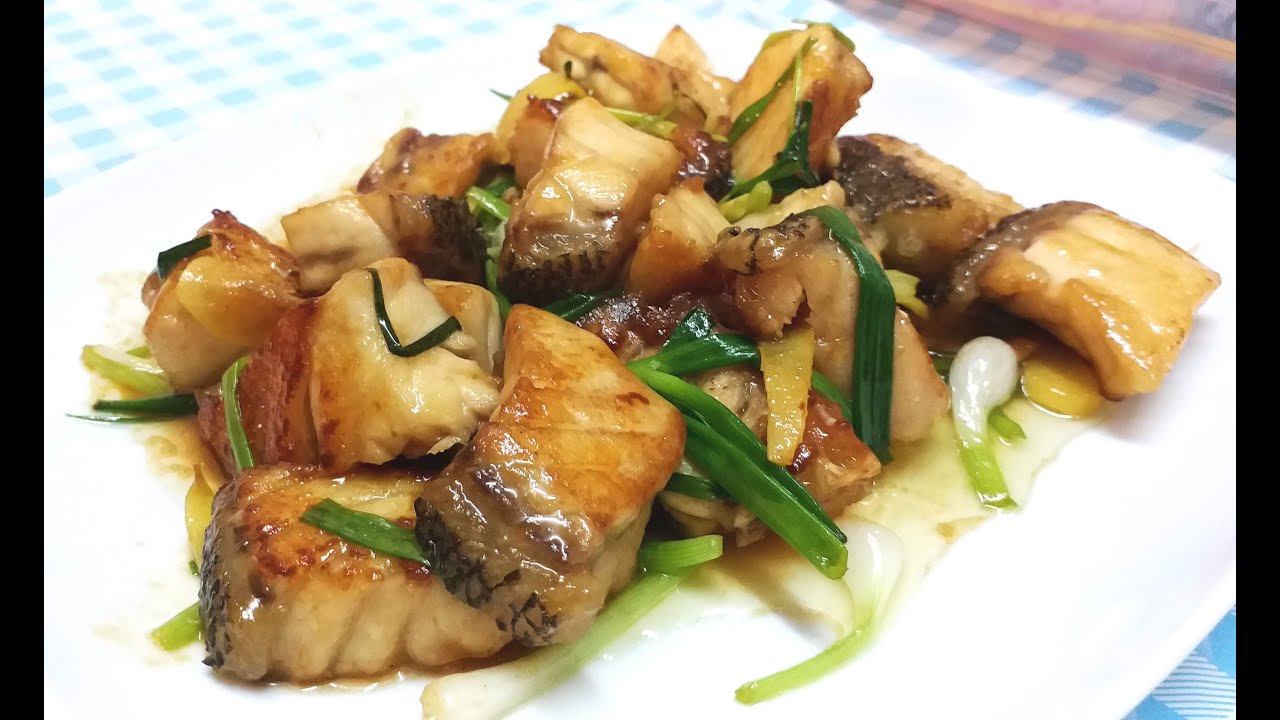 薑蔥炒龍躉 / 多些薑片更好    Pan-fry Epinephelus lanceolatus with ginger and green onion【20無限】