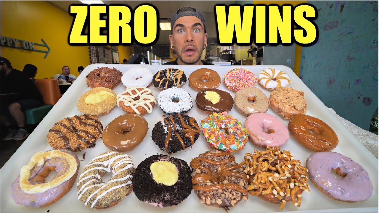 This NEVER BEATEN DONUT CHALLENGE HAS OVER 10,000 CALORIES | Joel Hansen