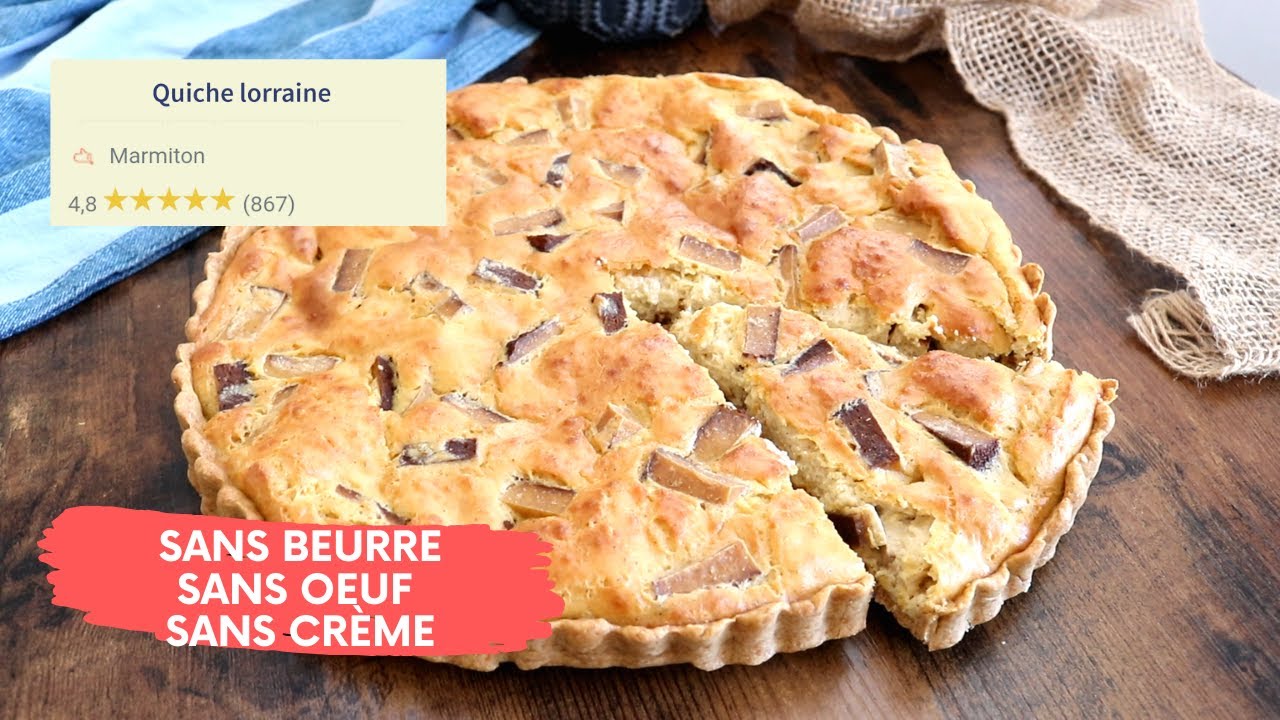 Meilleure Quiche Lorraine d'Internet en Version Vegan : Recette Sans Crème, Sans oeufs 🤤 !