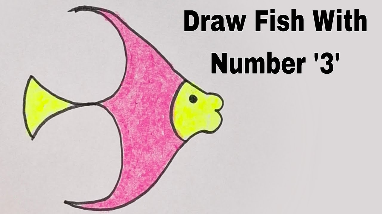 How To Draw Fish With Trick | मछली का चित्र बनाए | Easy Drawing #easydrawing 