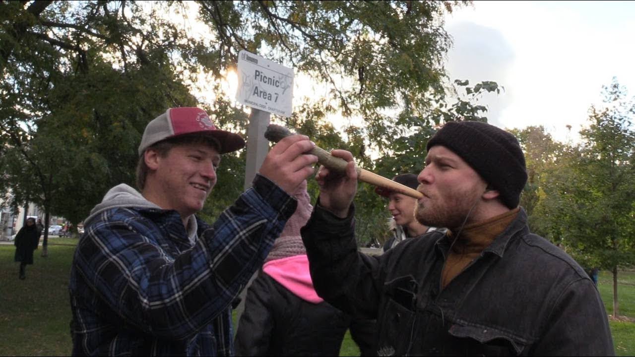 Giant joints, dance parties mark 4:20 on legal weed Day 1