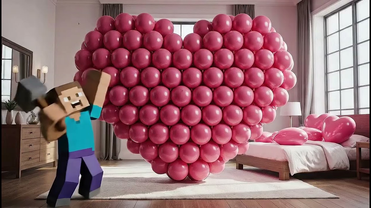 Realistic Minecraft Physics Simulation with Badroom and Dream Bed 🛏️ Asmr Minecraft