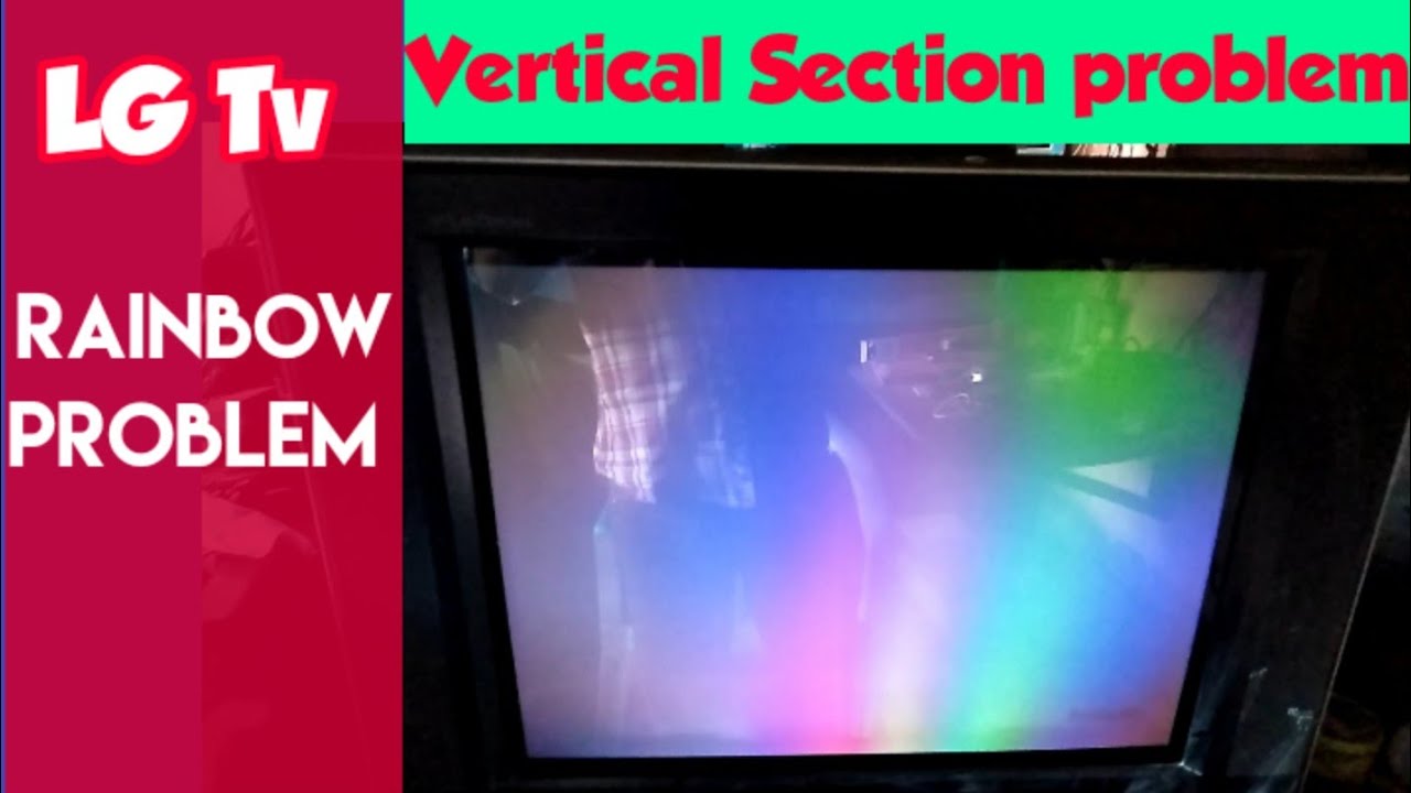 Lg tv rainbow problem || Vertical IC modify || No picture problem in lg Television.