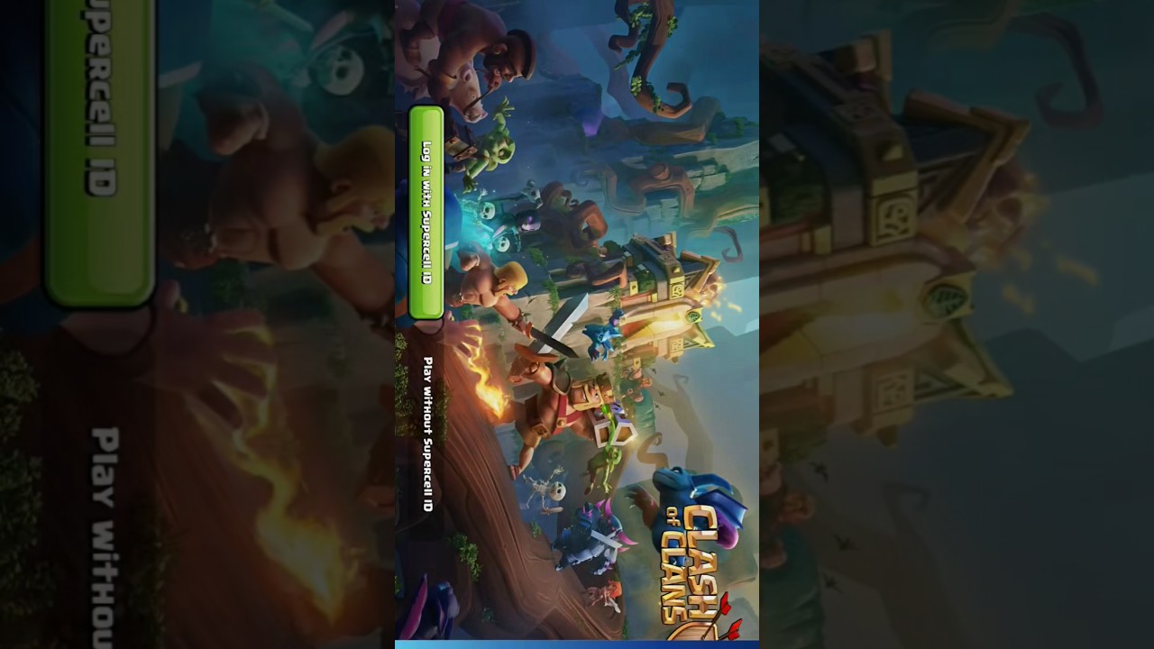 clash of clans new glitch, game stuck in login page ,id logged out