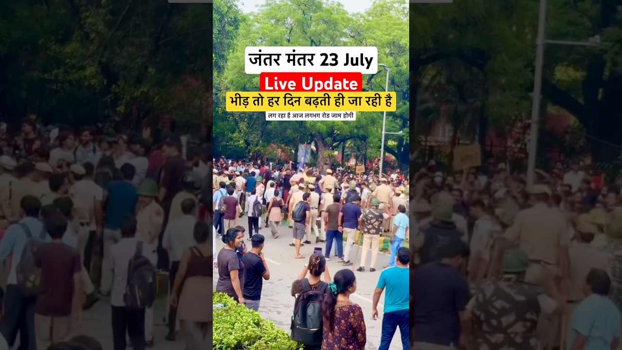 Jantar Mantar Live Update ! Afternoon Time and many people already here