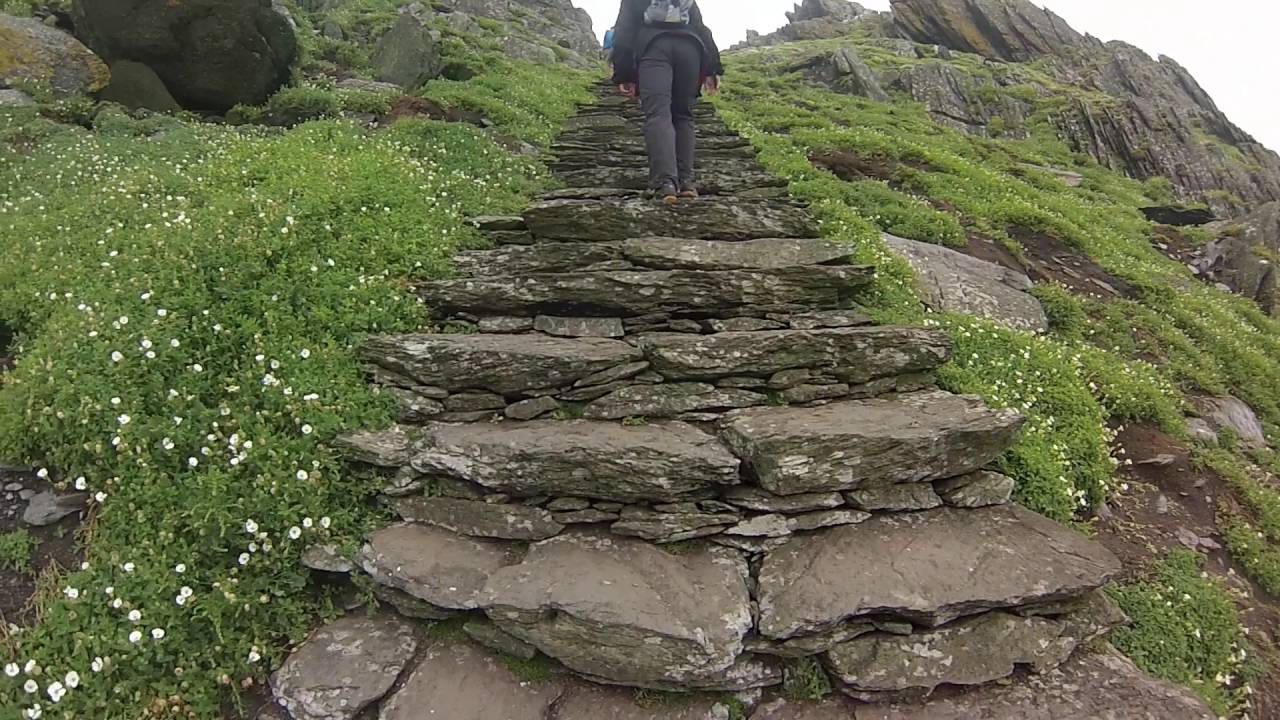Ascending Skellig Michael