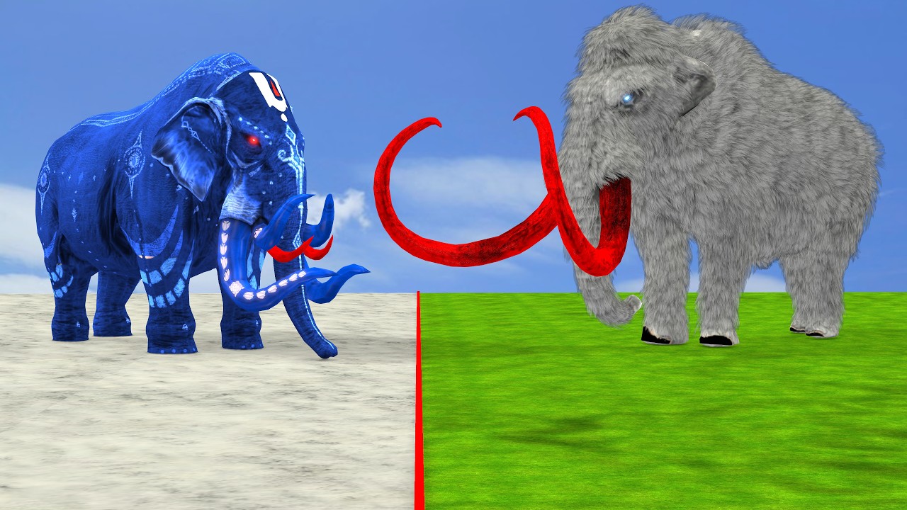 Prehistoric Ice Age Animals vs Spidey Animals Size Animal Epic Battle Animal Revolt Battle Simulator