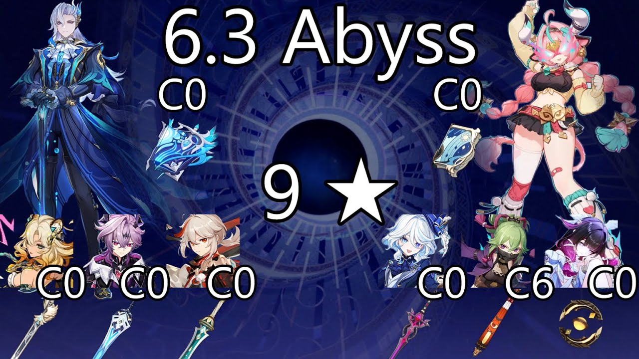 Genshin Impact 6.3. Abyss 9★ F12 | Neuvilette / Varesa