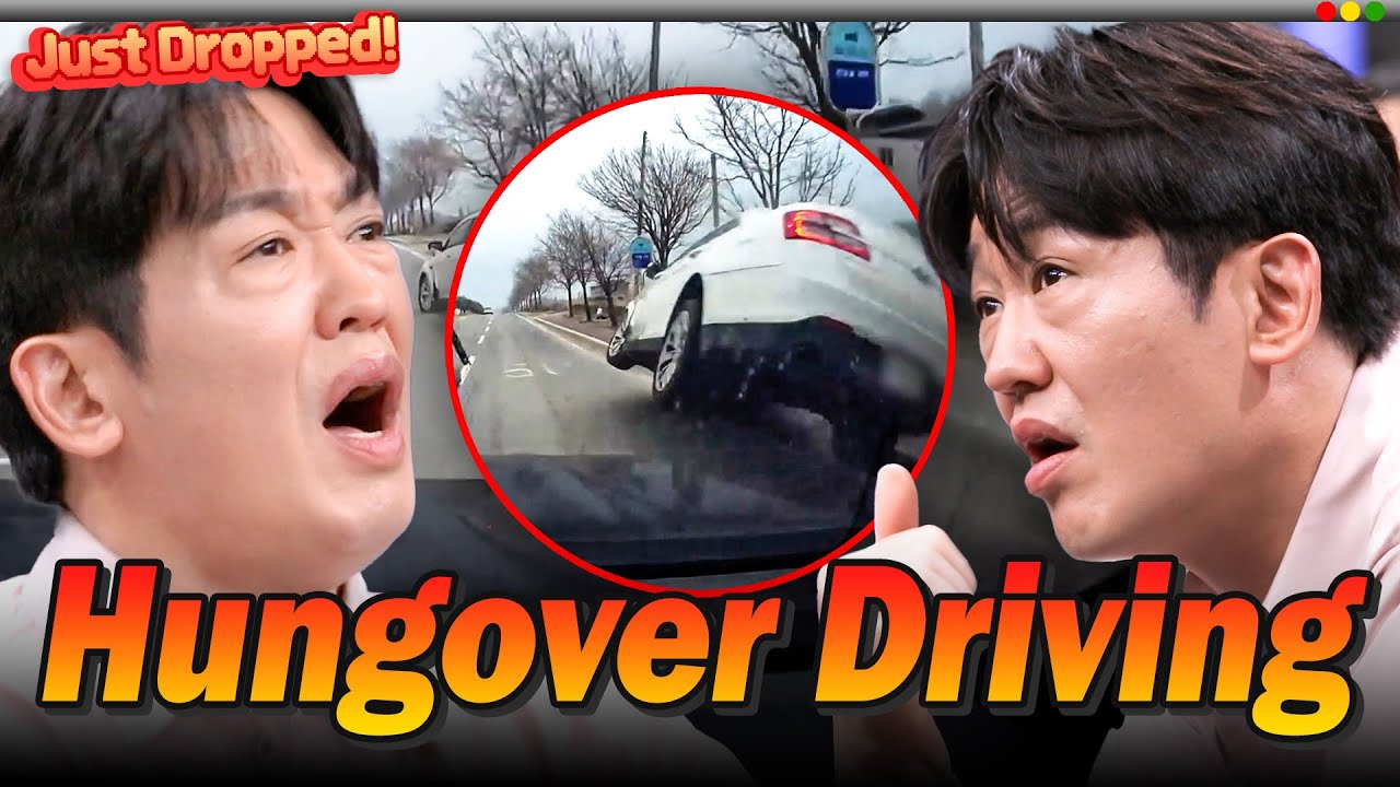 'Squid Game' Heo Sung-tae's Dashcam Reactions: Hangover driving accident on the road💥