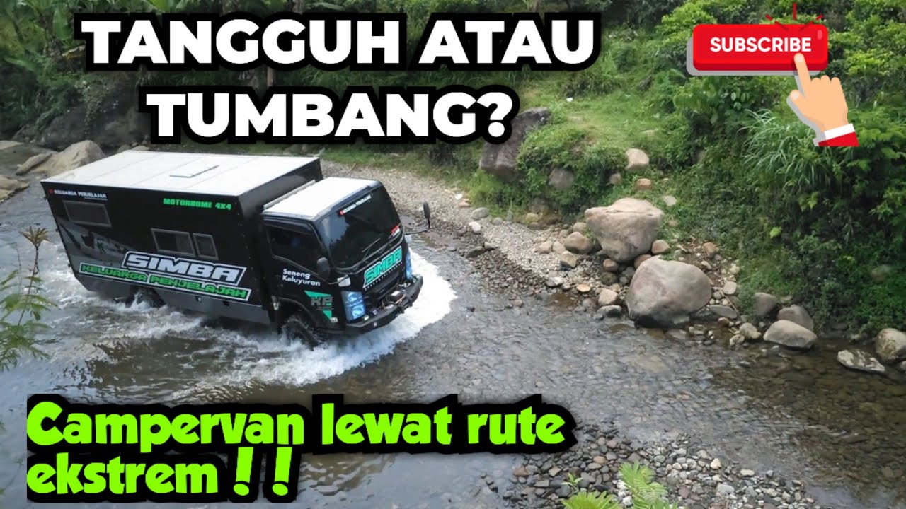 PERTAMA KALI MENGUJI CAMPERVAN SIMBA DI RUTE OFF ROAD
