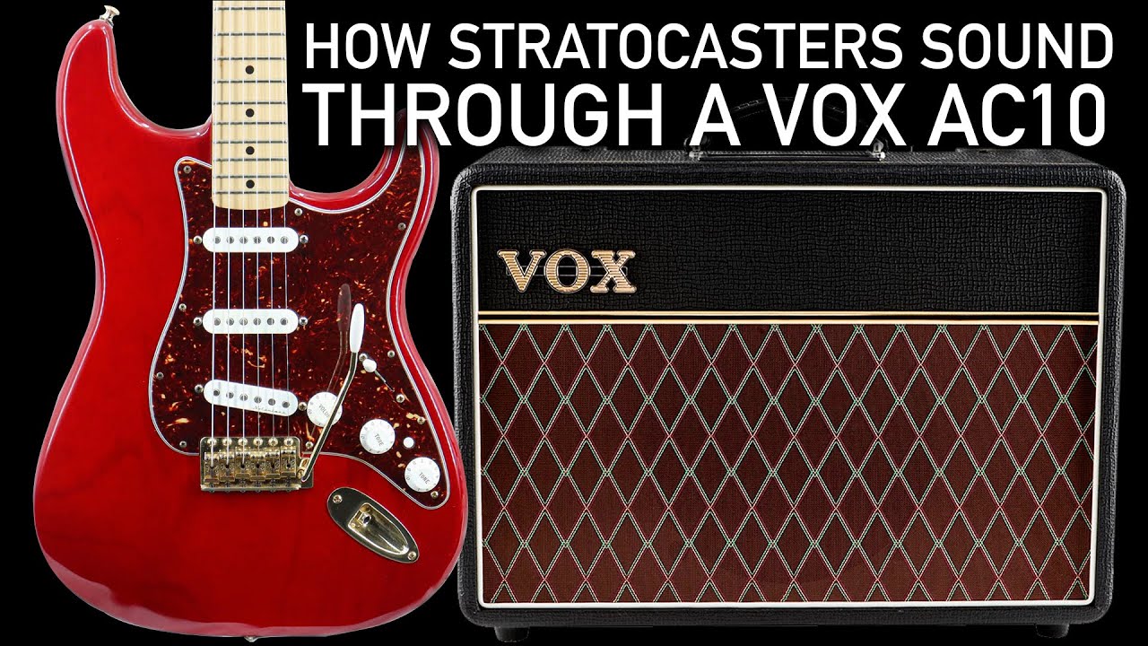 Как звучат Stratocaster через Vox AC10
