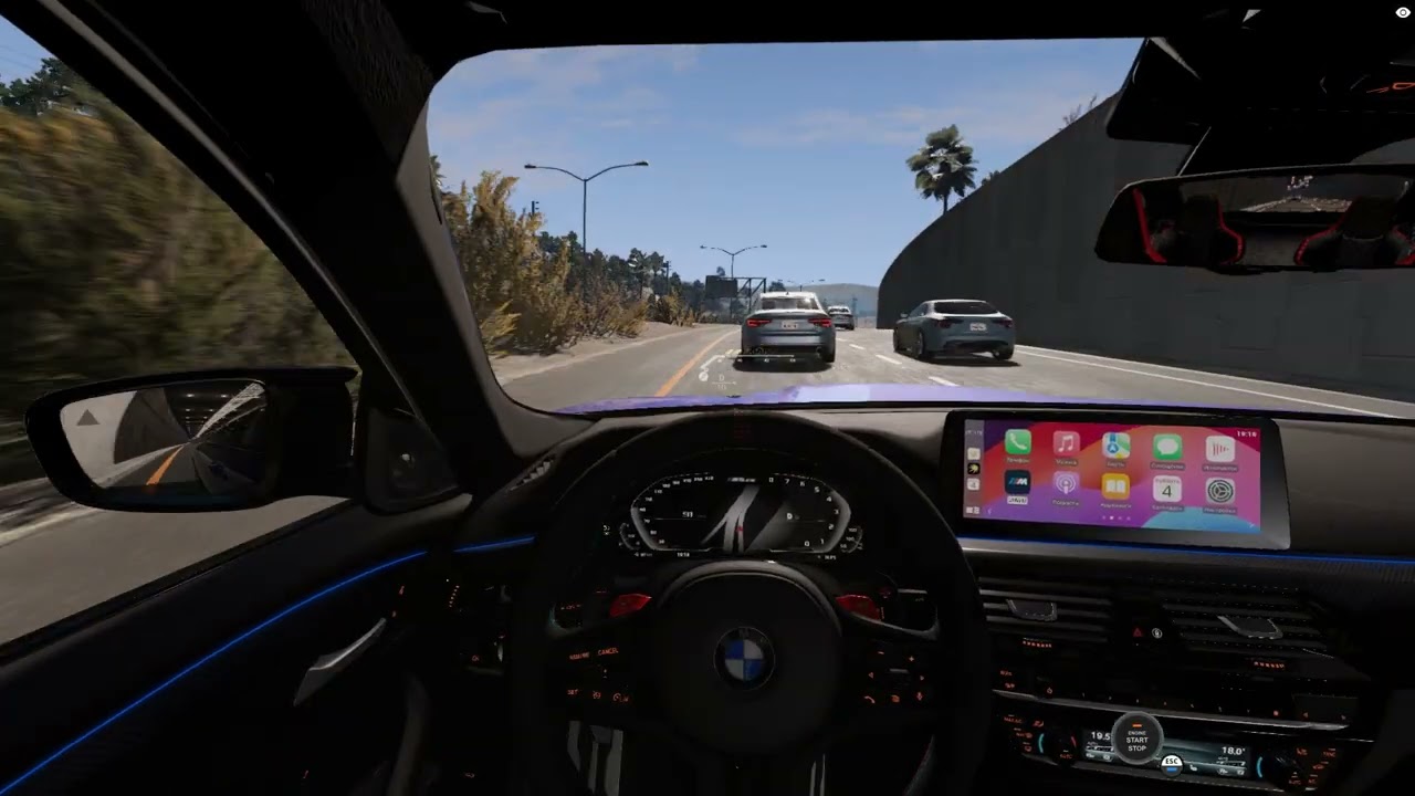 Покатушки BeamNG.Drive на BMW M5F90 CS