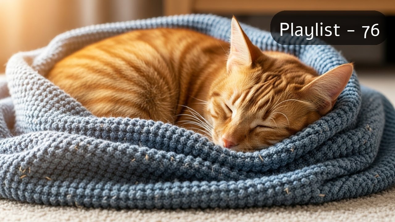 [Track - 76] Soft Piano Sounds for Sleep with Cozy Cat