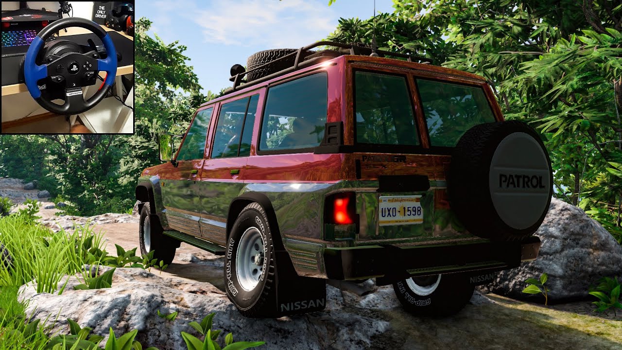 Nissan Patrol Y60 Off-Roading | Thrustmaster T150 Wheel Gameplay - BeamNG.Drive