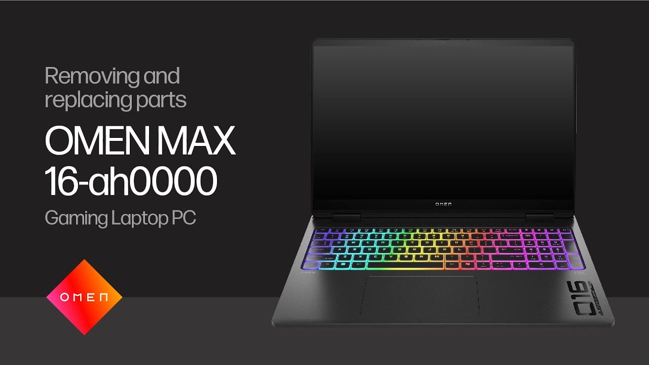 Removing and replacing parts | OMEN MAX 16-ah0000 Gaming Laptop PC | HP Computer Service