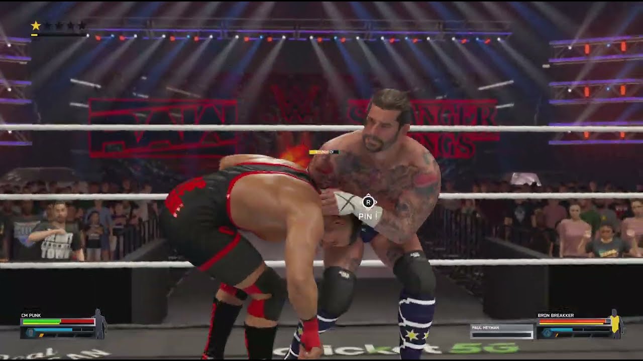 WWE 2K25 - CM Punk vs. Bron Breakker — World Heavyweight Title Match