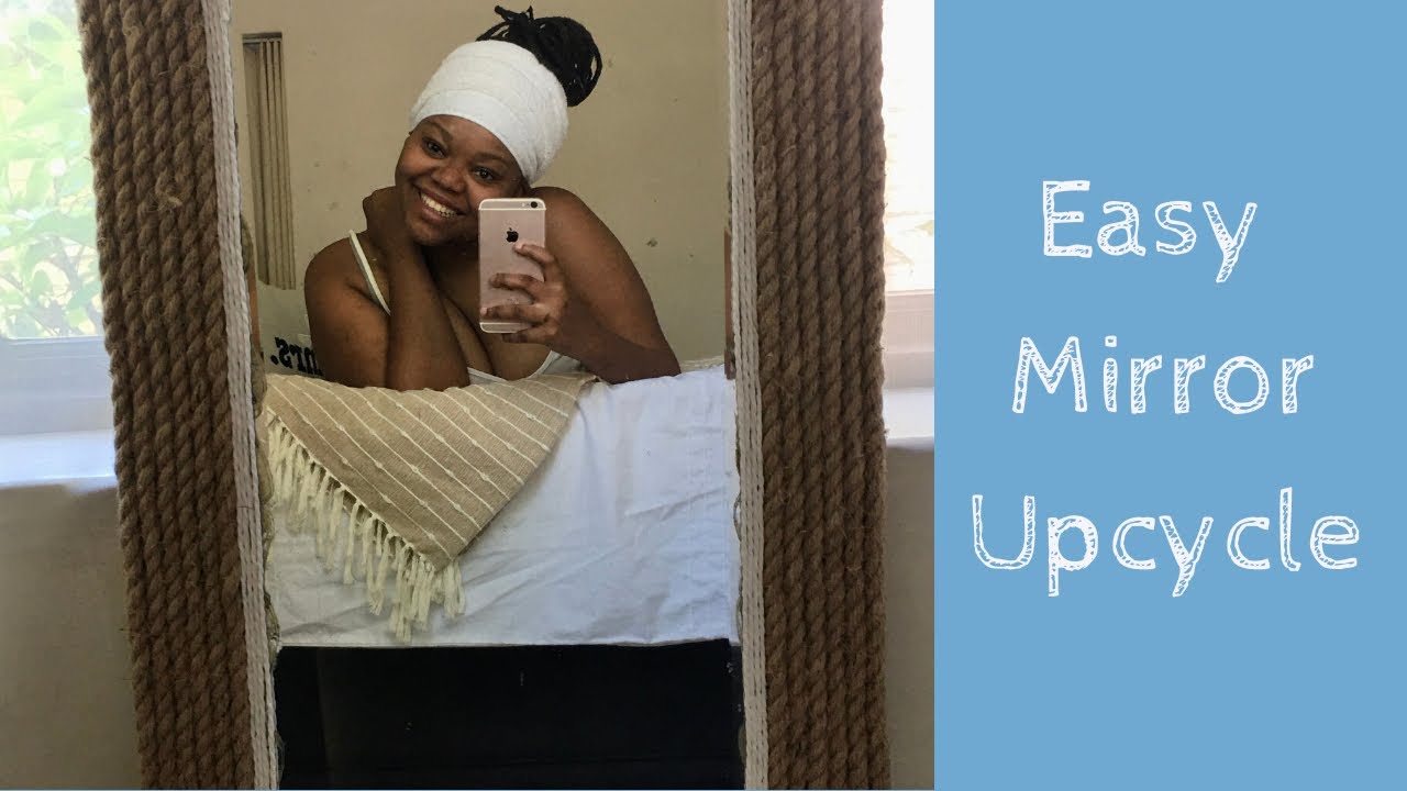 Easy Glue Gun DIY  | Upcycle A Mirror | DIY Yolande