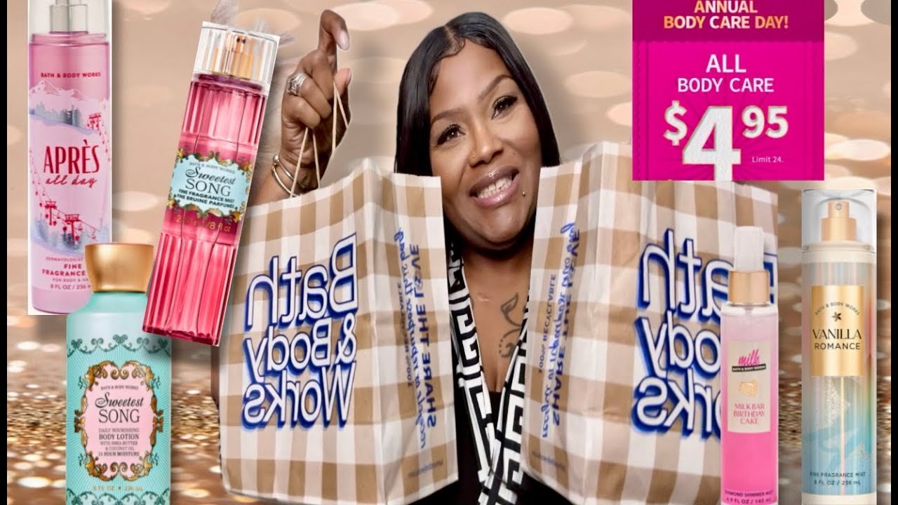 BATH & BODY WORKS: 4,95 доллара США в год на день ухода за телом.