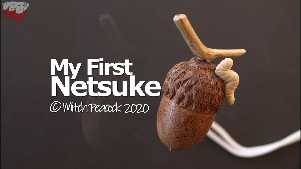 Netsuke 01 - Acorn with a grub