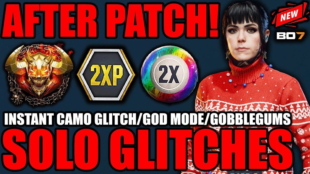 AFTER PATCH ✅ SOLO GLITCHES BO7!...UNLIMITED XP GLITCH & GOBBLEGUMS/WEAPON XP/CAMO GLITCH/BO7 GLITCH